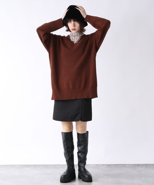 JEANASIS(ジーナシス)の「キルティングミニスカート/169178(スカート・レディース・オフホワイト/ブラック・SMALL/MEDIUM)」の3枚目の写真