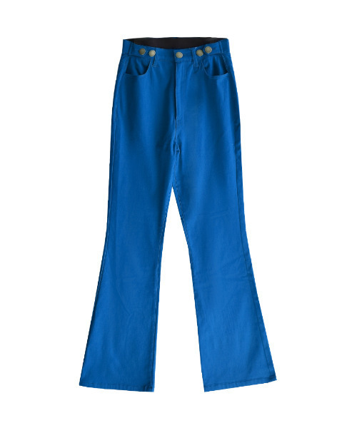 zootie(ズーティー)の「ももきもう 裏起毛フレアパンツ(その他パンツ・レディース・チャコール/ライトインディゴブルー/オリーブ/ピンク/グリーン/イエロー/インディゴブルー/ブルー/ブラック/ベージュ・M/L)」の17枚目の写真