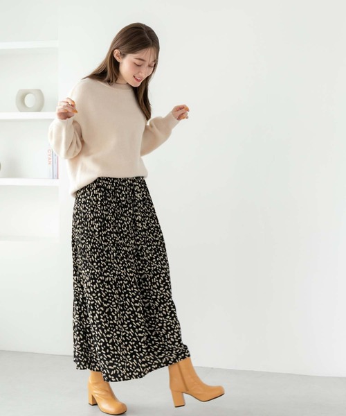 fifth（フィフス）の「【スタイリストプロデュース】スクエアトゥショートブーツ（ブーツ・レディース・ブラック/キャメル・LL/L/S/M）」の10枚目の写真