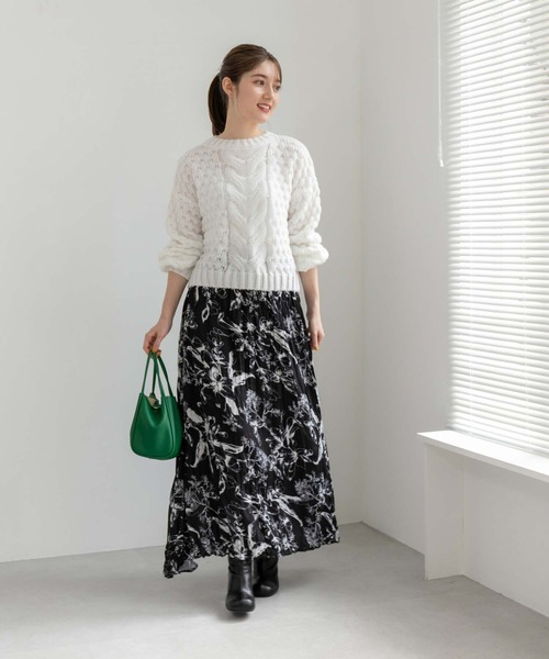 fifth（フィフス）の「【スタイリストプロデュース】スクエアトゥショートブーツ（ブーツ・レディース・ブラック/キャメル・LL/L/S/M）」の7枚目の写真