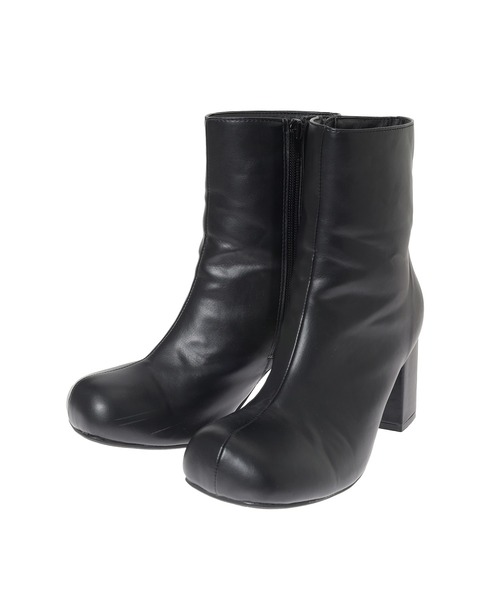 fifth（フィフス）の「【スタイリストプロデュース】スクエアトゥショートブーツ（ブーツ・レディース・ブラック/キャメル・LL/L/S/M）」の12枚目の写真