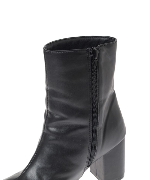 fifth（フィフス）の「【スタイリストプロデュース】スクエアトゥショートブーツ（ブーツ・レディース・ブラック/キャメル・LL/L/S/M）」の17枚目の写真