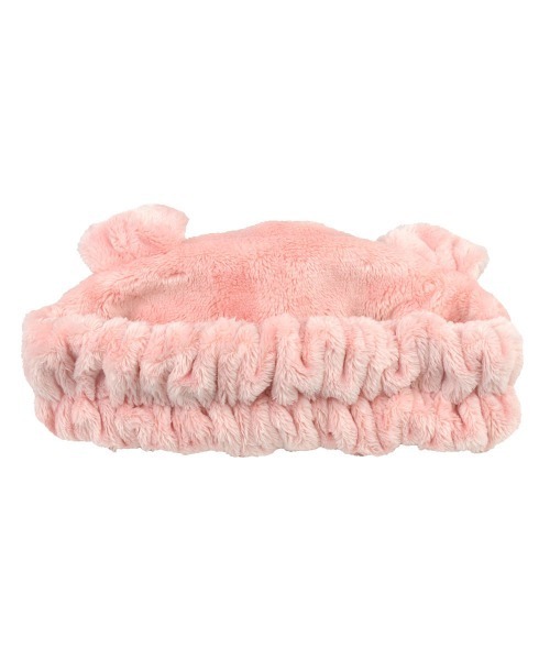 nici(ニキ)の「NICI/もこもこ ヘアバンド ヘアターバン ピンクピッグ(ヘアバンド・レディース・ピンク・ONE SIZE)」の2枚目の写真
