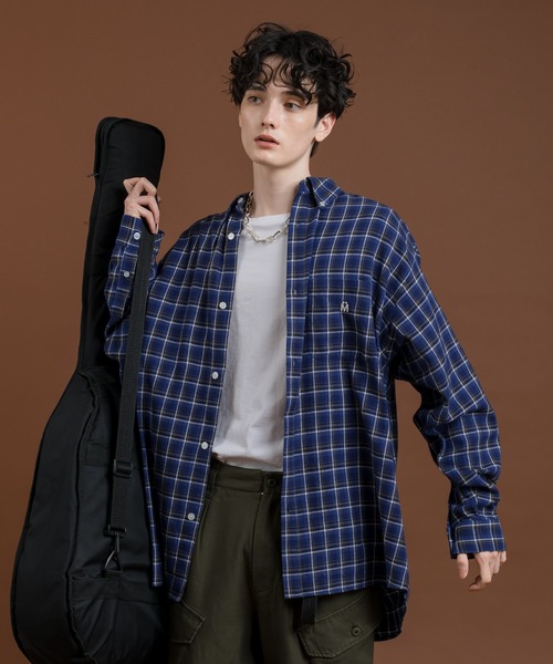 MUHET(ミュエータ)の「起毛チェックネルシャツ(シャツ/ブラウス・レディース・ブルー系その他/チャコールグレー・MEDIUM/X-LARGE)」の11枚目の写真