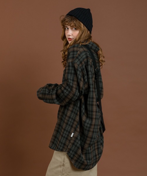 MUHET(ミュエータ)の「起毛チェックネルシャツ(シャツ/ブラウス・レディース・ブルー系その他/チャコールグレー・MEDIUM/X-LARGE)」の22枚目の写真