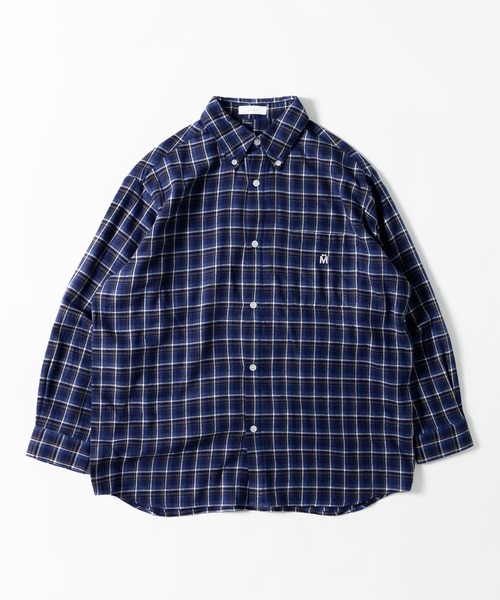 MUHET(ミュエータ)の「起毛チェックネルシャツ(シャツ/ブラウス・レディース・ブルー系その他/チャコールグレー・MEDIUM/X-LARGE)」の3枚目の写真