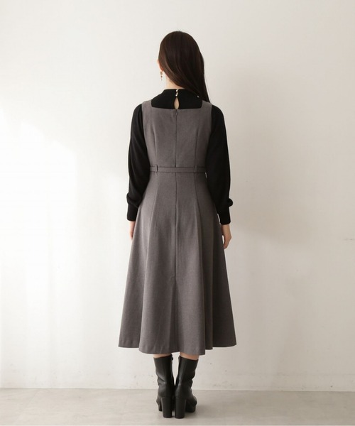 PROPORTION BODY DRESSING（プロポーションボディドレッシング）の「クラシカルジャンスカ / 1212240010（ワンピース・レディース・ベージュ/ダークグレー・SMALL/MEDIUM）」の4枚目の写真