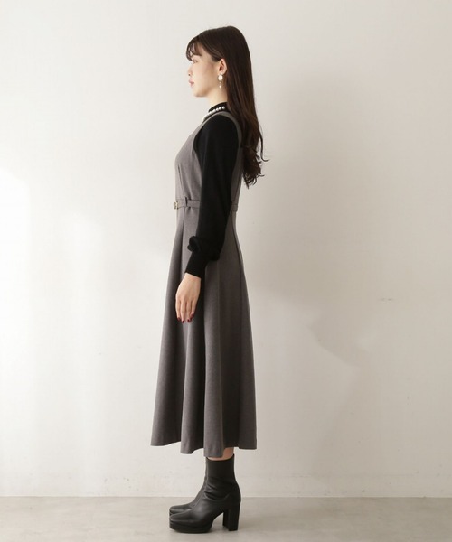 PROPORTION BODY DRESSING（プロポーションボディドレッシング）の「クラシカルジャンスカ / 1212240010（ワンピース・レディース・ベージュ/ダークグレー・SMALL/MEDIUM）」の8枚目の写真