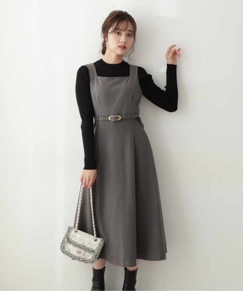 PROPORTION BODY DRESSING（プロポーションボディドレッシング）の「クラシカルジャンスカ / 1212240010（ワンピース・レディース・ベージュ/ダークグレー・SMALL/MEDIUM）」の11枚目の写真