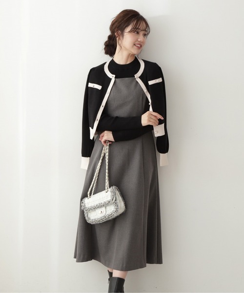 PROPORTION BODY DRESSING（プロポーションボディドレッシング）の「クラシカルジャンスカ / 1212240010（ワンピース・レディース・ベージュ/ダークグレー・SMALL/MEDIUM）」の13枚目の写真