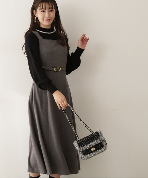 PROPORTION BODY DRESSING（プロポーションボディドレッシング）の「クラシカルジャンスカ / 1212240010（ワンピース・レディース・ベージュ/ダークグレー・SMALL/MEDIUM）」の14枚目の写真