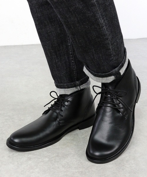 Dedes（デデス）の「Dedes / 「スラッシュ製法」を用いたレースアップ レインブーツ (6322)（レインシューズ・メンズ・ブラック/ダークブラウン・LL/M/L/S）」の6枚目の写真