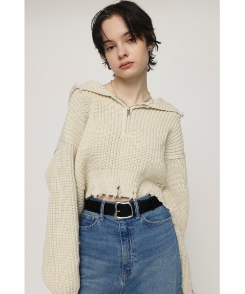 SLY（スライ）の「ODD BUCKLE BELT オッド バックル ベルト（ベルト・レディース・ブラウン/ブラック・FREE）」の2枚目の写真