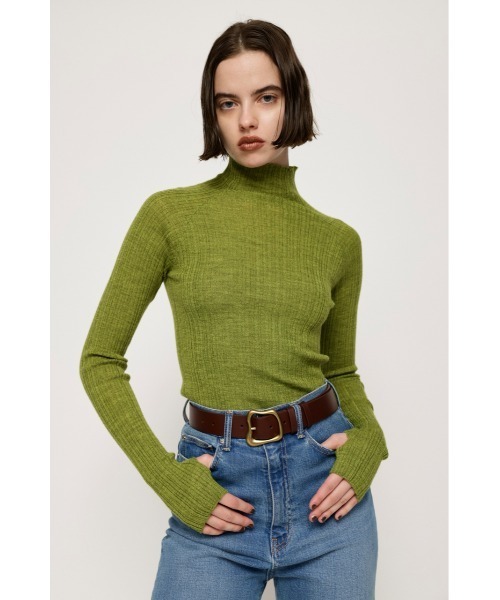 SLY（スライ）の「ODD BUCKLE BELT オッド バックル ベルト（ベルト・レディース・ブラウン/ブラック・FREE）」の6枚目の写真