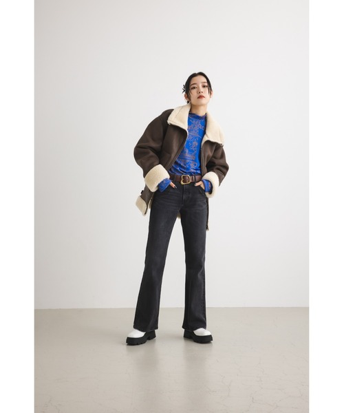 SLY（スライ）の「ODD BUCKLE BELT オッド バックル ベルト（ベルト・レディース・ブラウン/ブラック・FREE）」の17枚目の写真