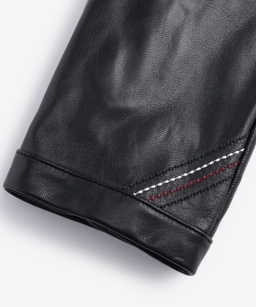 TOMMY HILFIGER(トミーヒルフィガー)の「レザーグローブ(手袋・メンズ・ブラック・S-M)」の6枚目の写真