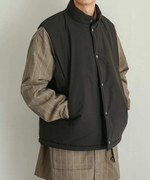 SENSE OF PLACE by URBAN RESEARCH（センスオブプレイスバイアーバンリサーチ）の「パデットベスト（ダウンベスト・メンズ・ブラック・MEDIUM/LARGE）」の4枚目の写真