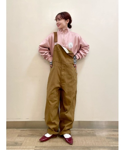 Right-on(ライトオン)の「ポンチフラワーハーフジップ(スウェット・メンズ・ピンク/ブラック/オフホワイト・XL/L/M)」の11枚目の写真