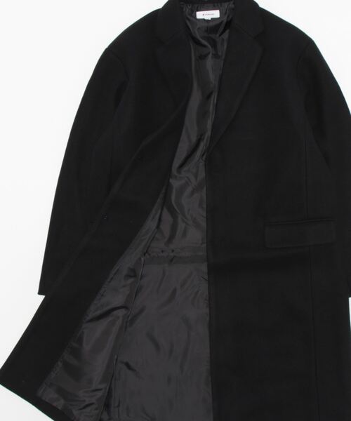 COLONY 2139(コロニートゥーワンスリーナイン)の「テックウールチェスターコート(チェスターコート・メンズ・アイボリー/ブラック/グレイッシュベージュ・MEDIUM/X-LARGE/LARGE)」の5枚目の写真