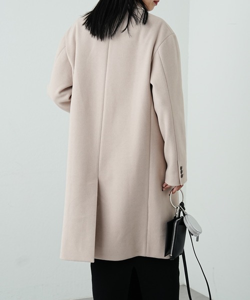 COLONY 2139(コロニートゥーワンスリーナイン)の「テックウールチェスターコート(チェスターコート・メンズ・アイボリー/ブラック/グレイッシュベージュ・MEDIUM/X-LARGE/LARGE)」の9枚目の写真