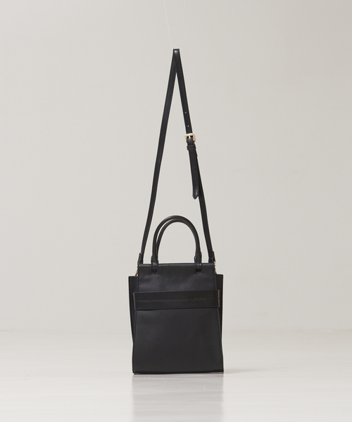 LOWELL things（ロウェル　シングス）の「Stand/バーチカルショルダーBAG（ショルダーバッグ・レディース・ベージュ/グリーン/ブラック/ダークベージュ/オレンジ/ライトブルー・フリー）」の2枚目の写真