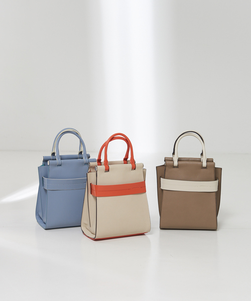 LOWELL things（ロウェル　シングス）の「Stand/バーチカルショルダーBAG（ショルダーバッグ・レディース・ベージュ/グリーン/ブラック/ダークベージュ/オレンジ/ライトブルー・フリー）」の10枚目の写真