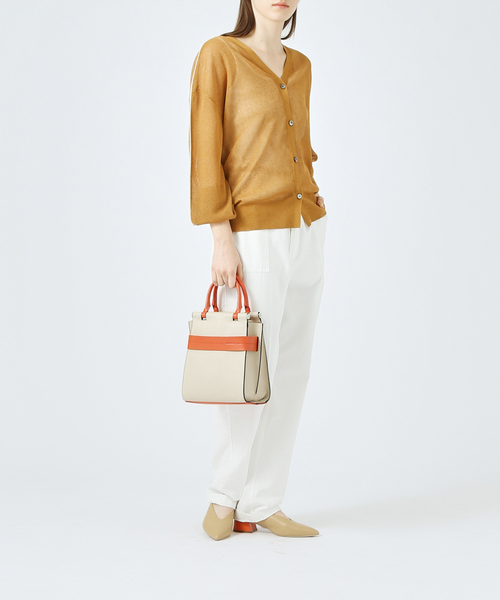 LOWELL things（ロウェル　シングス）の「Stand/バーチカルショルダーBAG（ショルダーバッグ・レディース・ベージュ/グリーン/ブラック/ダークベージュ/オレンジ/ライトブルー・フリー）」の9枚目の写真