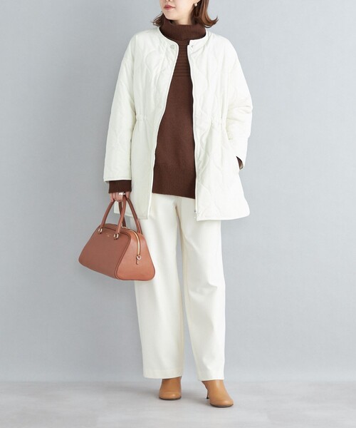 セール】〈撥水加工/手洗い可能〉キルティングミディコート（その他