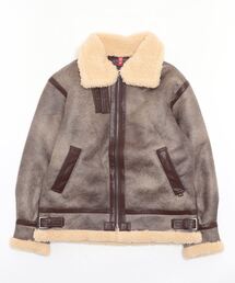 ALPHA | 2022AW ALPHA/アルファ B-3 FAKEMOUTON JACKET フェイクムートンボマージャケット(ムートンコート)