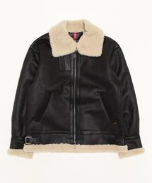 ALPHA | 2022AW ALPHA/アルファ B-3 FAKEMOUTON JACKET フェイクムートンボマージャケット(ムートンコート)