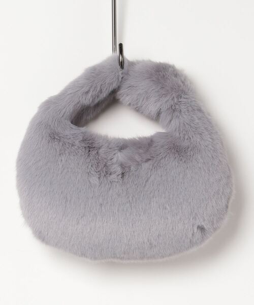 Mela(メラ)の「FUR HAND BAG(ハンドバッグ・レディース・ホワイト/イエロー/ベージュ/ブラック/アイボリー/グレー・FREE)」の22枚目の写真