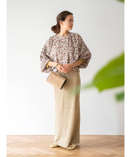 Ungrid(アングリッド)の「スリットニットスカート(スカート・レディース・チャコールグレー/ベージュ/パープル・FREE)」の12枚目の写真