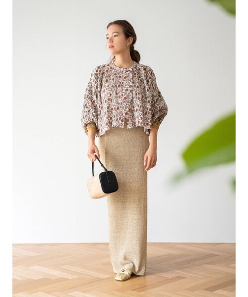 Ungrid(アングリッド)の「スリットニットスカート(スカート・レディース・チャコールグレー/ベージュ/パープル・FREE)」の14枚目の写真