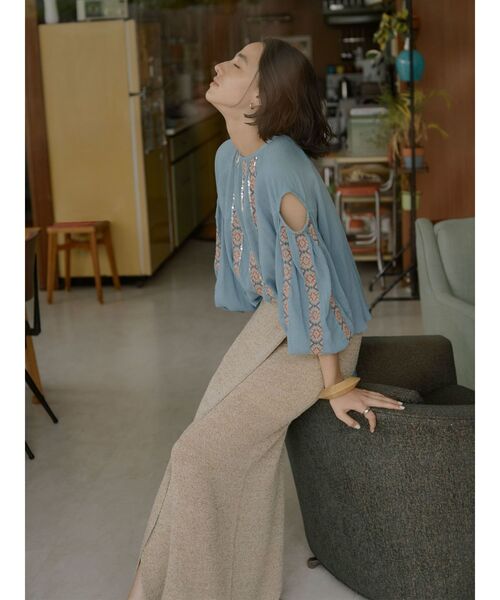 Ungrid(アングリッド)の「スリットニットスカート(スカート・レディース・チャコールグレー/ベージュ/パープル・FREE)」の20枚目の写真