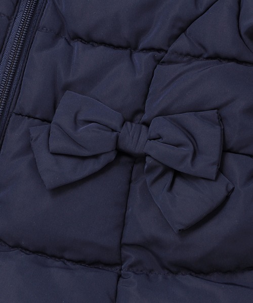 sense of wonder(センスオブワンダー)の「ダウン入りリボンロングコート(ダウンジャケット/コート・キッズ・ネイビー/ピンク・90cm/100cm/110cm/120cm/130cm)」の13枚目の写真