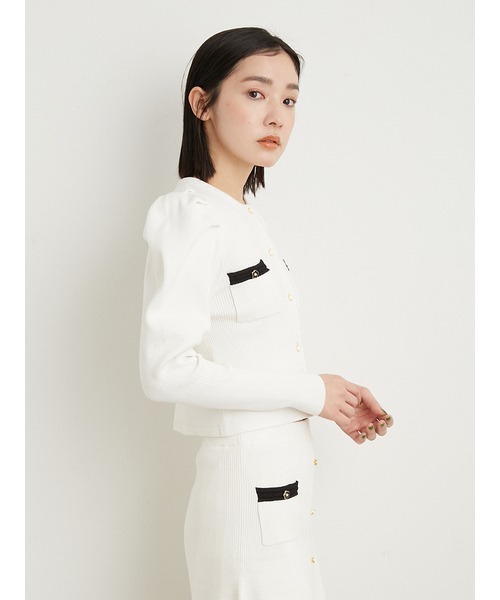 LILY BROWN（リリーブラウン）の「【LILY BROWN×MARY QUANT】カーディガン（カーディガン/ボレロ・レディース・ブラック/その他/ホワイト・FREE）」の16枚目の写真