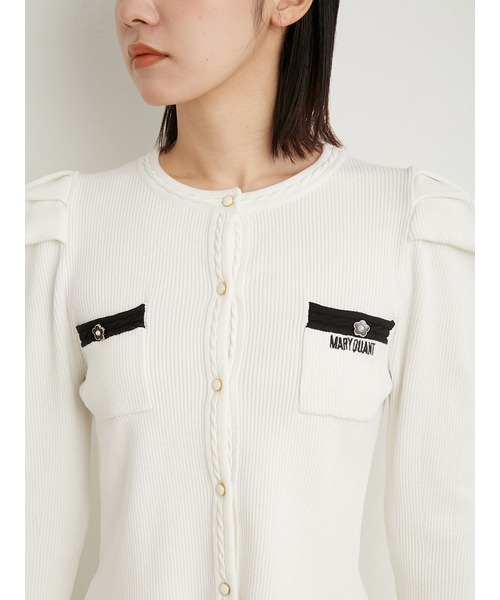 LILY BROWN（リリーブラウン）の「【LILY BROWN×MARY QUANT】カーディガン（カーディガン/ボレロ・レディース・ブラック/その他/ホワイト・FREE）」の17枚目の写真