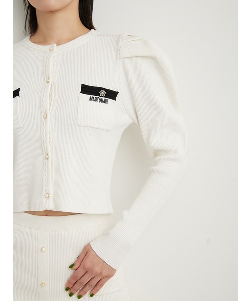 LILY BROWN（リリーブラウン）の「【LILY BROWN×MARY QUANT】カーディガン（カーディガン/ボレロ・レディース・ブラック/その他/ホワイト・FREE）」の18枚目の写真