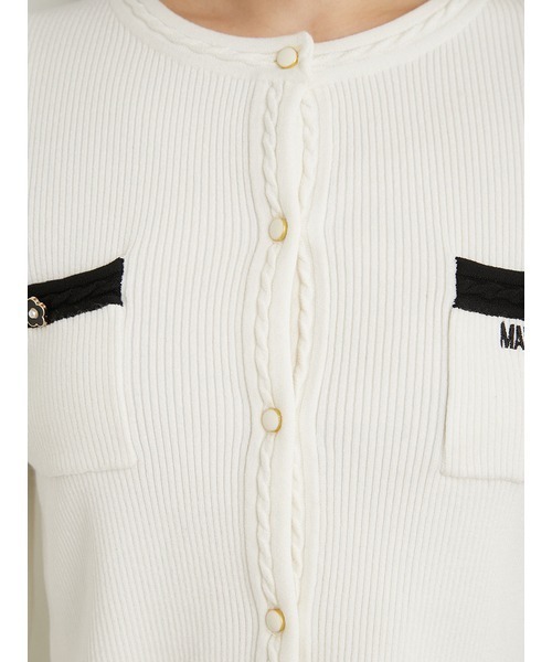 LILY BROWN（リリーブラウン）の「【LILY BROWN×MARY QUANT】カーディガン（カーディガン/ボレロ・レディース・ブラック/その他/ホワイト・FREE）」の20枚目の写真