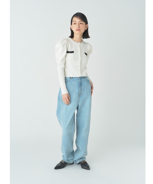 LILY BROWN（リリーブラウン）の「【LILY BROWN×MARY QUANT】カーディガン（カーディガン/ボレロ・レディース・ブラック/その他/ホワイト・FREE）」の12枚目の写真