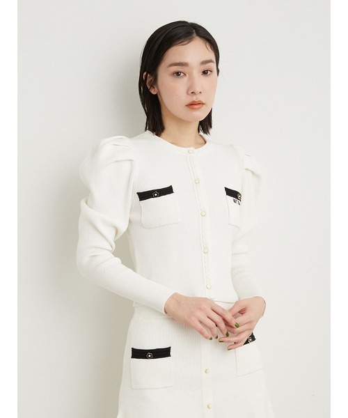 LILY BROWN（リリーブラウン）の「【LILY BROWN×MARY QUANT】カーディガン（カーディガン/ボレロ・レディース・ブラック/その他/ホワイト・FREE）」の13枚目の写真