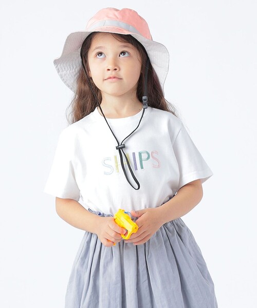 SHIPS(シップス)の「SHIPS KIDS:100~160cm / SHIPS ロゴ TEE(Tシャツ/カットソー・キッズ・ホワイト系/ライトホワイト/クリーム/ブルー/ピンク/ネイビー/ダークブルー/ラベンダー/オフホワイト・100/110/120/130/S/145/M/160)」の5枚目の写真