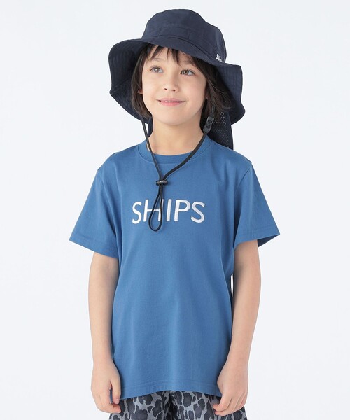 SHIPS(シップス)の「SHIPS KIDS:100~160cm / SHIPS ロゴ TEE(Tシャツ/カットソー・キッズ・ホワイト系/ライトホワイト/クリーム/ブルー/ピンク/ネイビー/ダークブルー/ラベンダー/オフホワイト・100/110/120/130/S/145/M/160)」の7枚目の写真