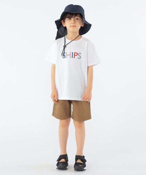 SHIPS(シップス)の「SHIPS KIDS:100~160cm / SHIPS ロゴ TEE(Tシャツ/カットソー・キッズ・ホワイト系/ライトホワイト/クリーム/ブルー/ピンク/ネイビー/ダークブルー/ラベンダー/オフホワイト・100/110/120/130/S/145/M/160)」の14枚目の写真