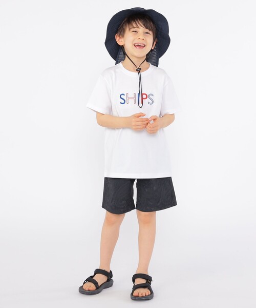 SHIPS(シップス)の「SHIPS KIDS:100~160cm / SHIPS ロゴ TEE(Tシャツ/カットソー・キッズ・ホワイト系/ライトホワイト/クリーム/ブルー/ピンク/ネイビー/ダークブルー/ラベンダー/オフホワイト・100/110/120/130/S/145/M/160)」の15枚目の写真