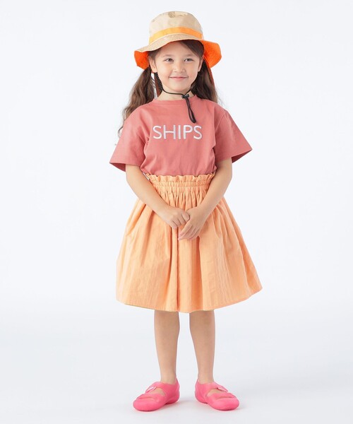 SHIPS(シップス)の「SHIPS KIDS:100~160cm / SHIPS ロゴ TEE(Tシャツ/カットソー・キッズ・ホワイト系/ライトホワイト/クリーム/ブルー/ピンク/ネイビー/ダークブルー/ラベンダー/オフホワイト・100/110/120/130/S/145/M/160)」の21枚目の写真