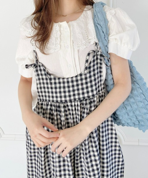 美品✨ maillot 大人可愛い ギンガムチェック サロペット FREE 美品✨ maillot 大人可愛い ギンガムチェック サロペット FREE