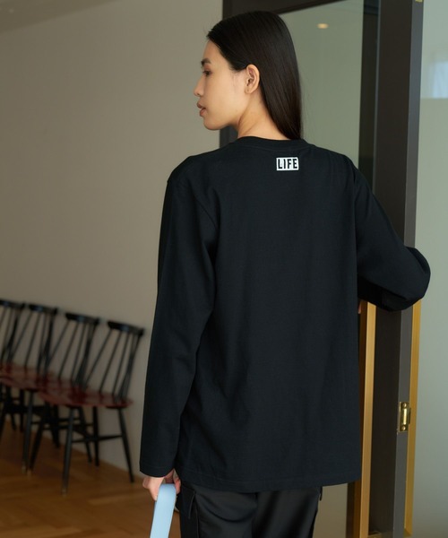 eL（エル）の「【eL】LIFE Picasso TEE/189537（Tシャツ/カットソー・レディース・ブラック/ホワイト・FREE）」の17枚目の写真