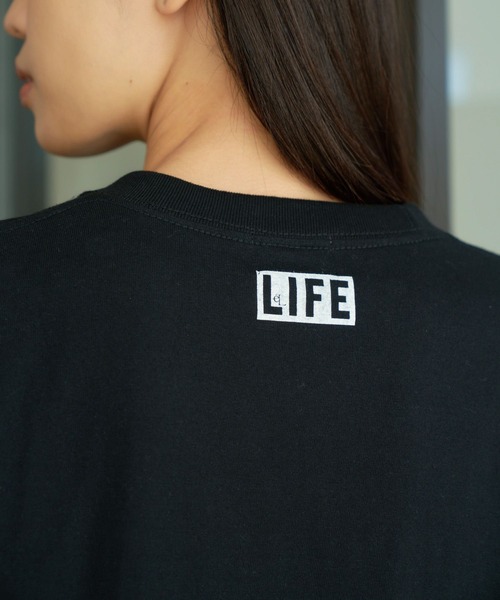 eL（エル）の「【eL】LIFE Picasso TEE/189537（Tシャツ/カットソー・レディース・ブラック/ホワイト・FREE）」の18枚目の写真