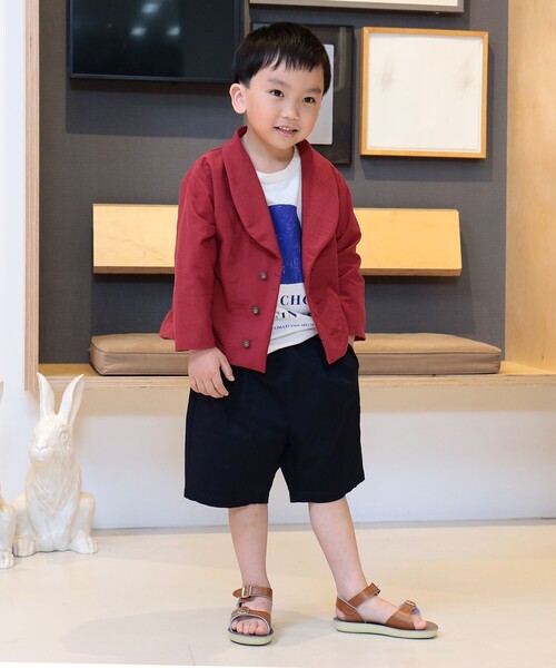 こども ビームス（コドモビームス）の「こども ビームス / ツイル 2タック ショートパンツ（100～130cm）（その他パンツ・キッズ・ブラック/ベージュ/ネイビー・100/110/120/130）」の4枚目の写真